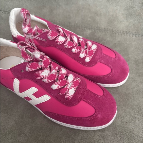 NWT VINTAGE HAVANA Womens Crisp Lace Up Sneakers Shoes Casual - Pink Sz 8,5 - Picture 10 of 10